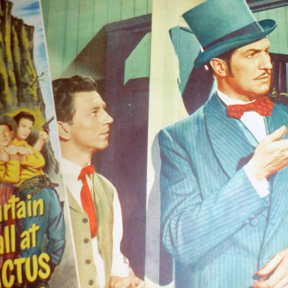 Vintage 1950 Curtain Call  Cactus Creek Lobby Card #2 Vincent‎ Price Technicolor